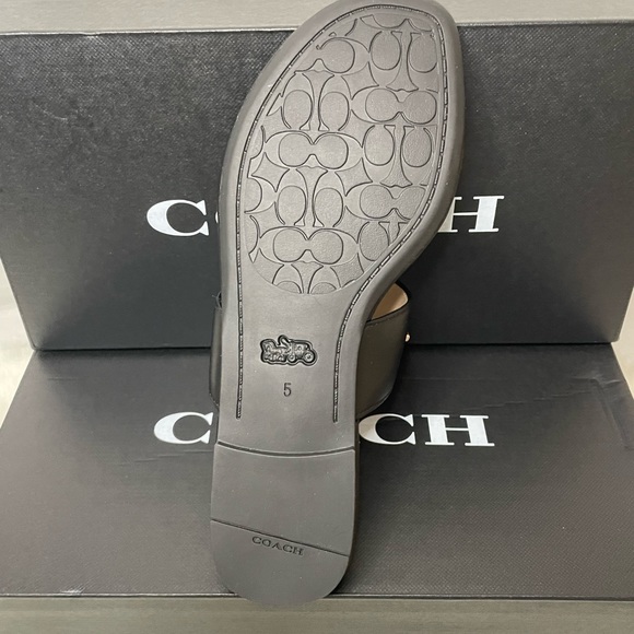New in box Coach Jada Sandal Black size 5 - Picture 5 of 9